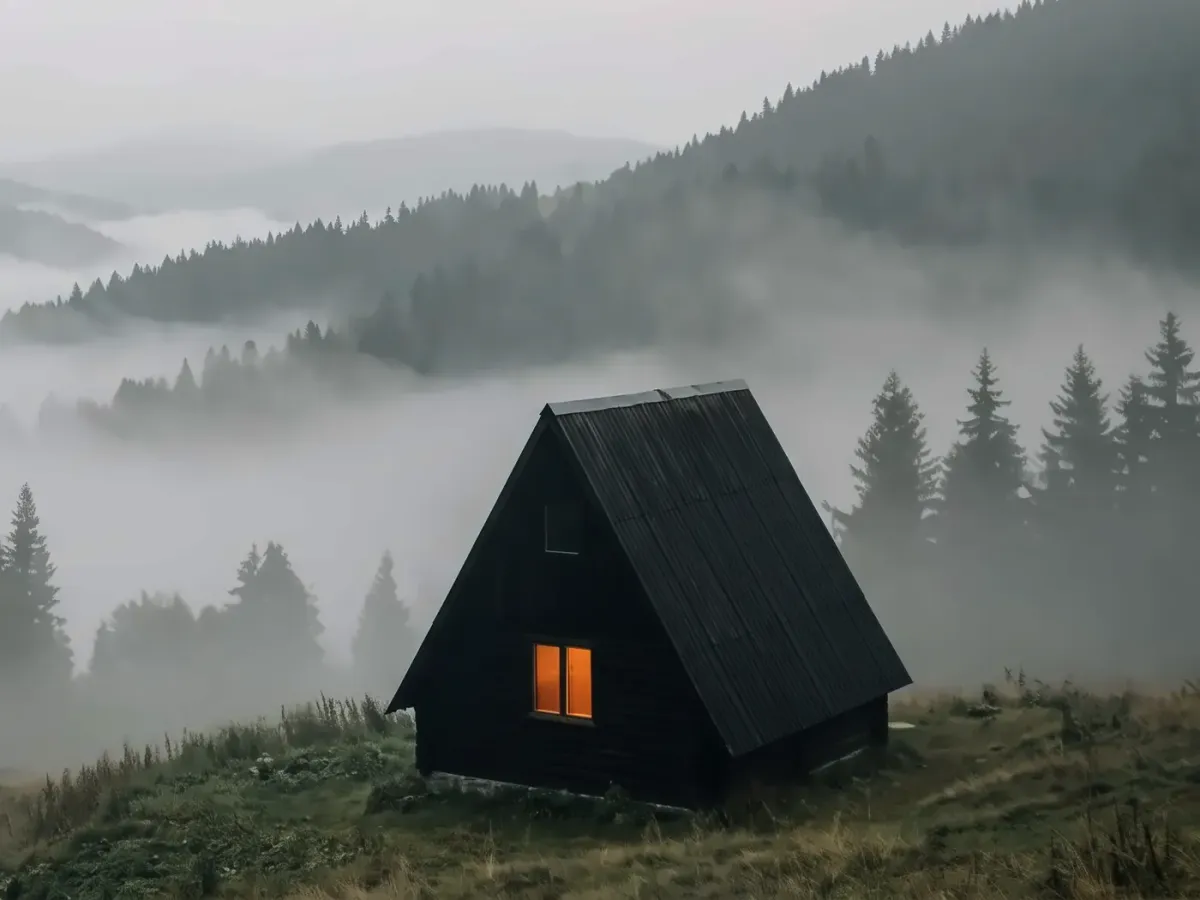 A-frame «Смерека» в тумані